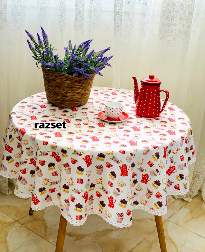 رومیزی چهار نفره طرح لیمو موجوده